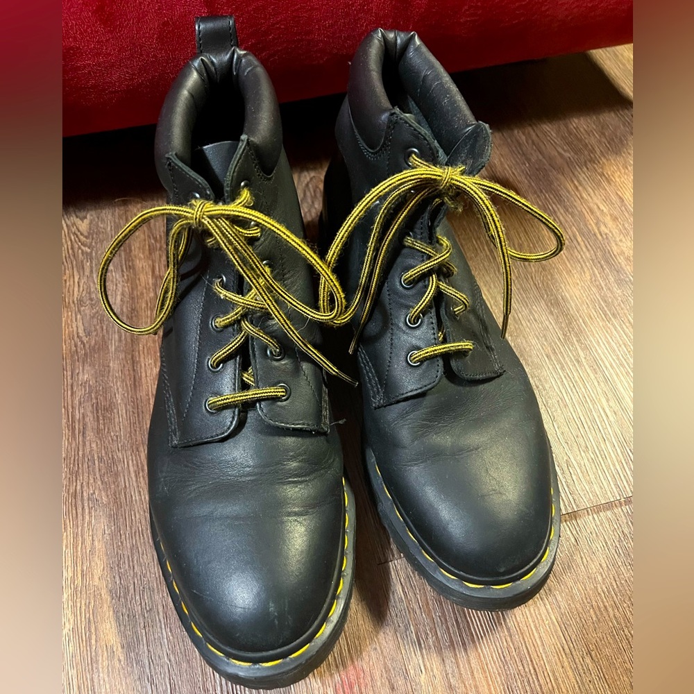 Dr. Martens 939 Black Leather Boots UNISEX Men’s 11 Women’s 13 good condition